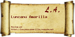Luncanu Amarilla névjegykártya